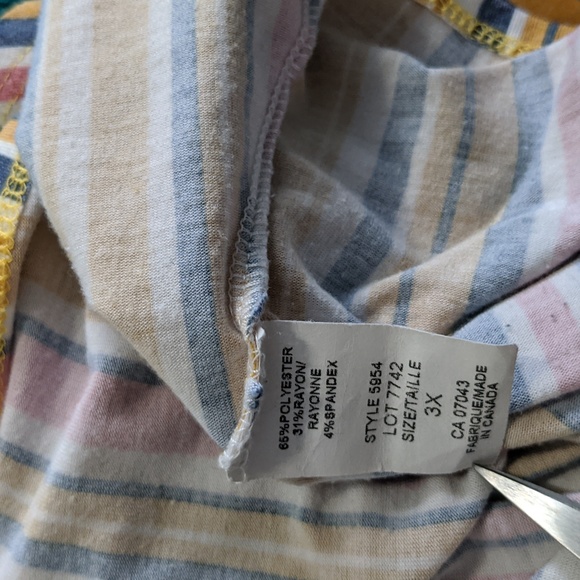 MARINA LUNA Tie Front Faux button down Shirt Sleeve Shirt - Picture 8 of 9